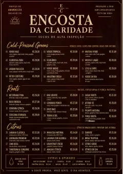 Editorial Cellar menu template preview