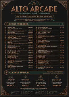 Speakeasy Spirits menu template preview