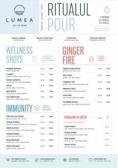 Modern Minimal Pour menu template preview