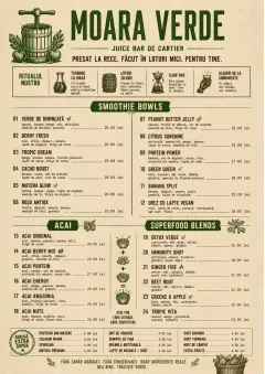Heritage Taproom menu template preview