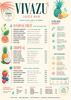 Tropical Refresh menu template preview