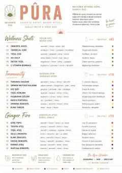 Modern Minimal Pour menu template preview