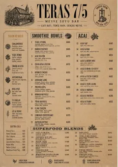 Heritage Taproom menu template preview