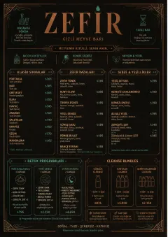Speakeasy Spirits menu template preview