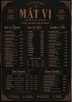 Speakeasy Spirits menu template preview