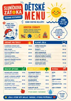 Kids Playful menu template preview