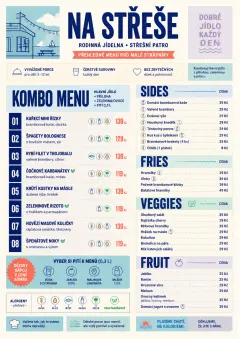 School Canteen menu template preview