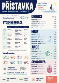 Corporate Canteen menu template preview