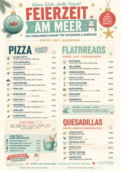 Holiday Festive menu template preview