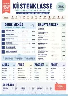 School Canteen menu template preview