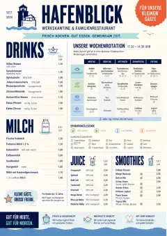 Corporate Canteen menu template preview