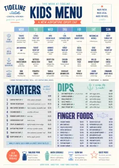 Weekly Grid menu template preview
