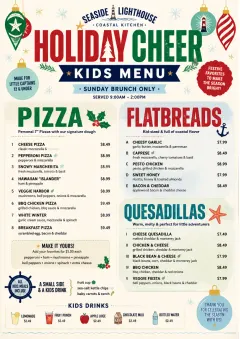 Holiday Festive menu template preview