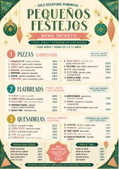 Holiday Festive menu template preview