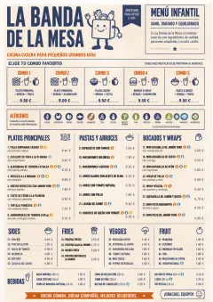 School Canteen menu template preview