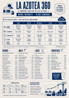 Corporate Canteen menu template preview