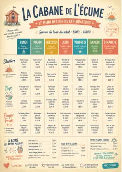 Weekly Grid menu template preview