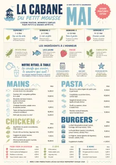 Monthly Seasonal menu template preview