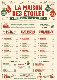 Holiday Festive menu template preview