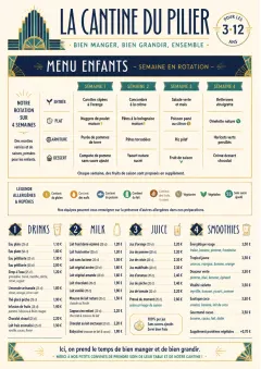 Corporate Canteen menu template preview