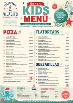 Holiday Festive menu template preview