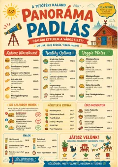 Kids Playful menu template preview