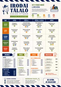 Corporate Canteen menu template preview