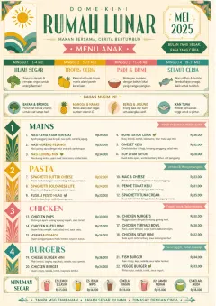 Monthly Seasonal menu template preview