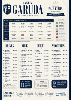Corporate Canteen menu template preview