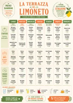 Weekly Grid menu template preview