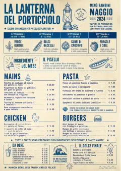 Monthly Seasonal menu template preview