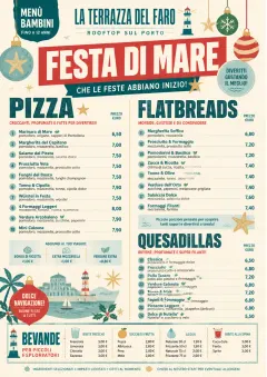 Holiday Festive menu template preview