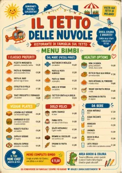 Kids Playful menu template preview