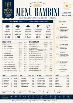 School Canteen menu template preview