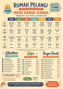 Weekly Grid menu template preview