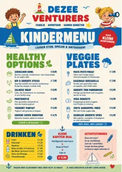 Kids Playful menu template preview