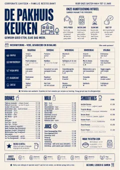Corporate Canteen menu template preview