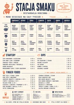 Weekly Grid menu template preview