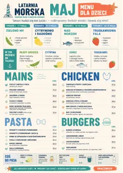 Monthly Seasonal menu template preview