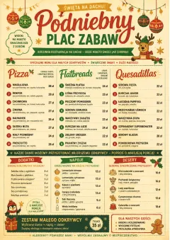 Holiday Festive menu template preview