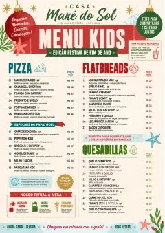 Holiday Festive menu template preview