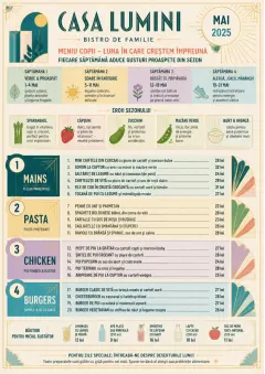 Monthly Seasonal menu template preview