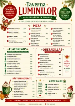 Holiday Festive menu template preview