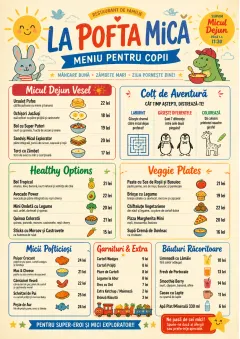 Kids Playful menu template preview