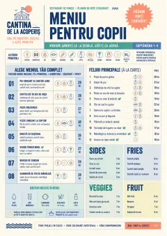 School Canteen menu template preview