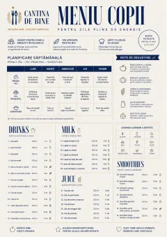 Corporate Canteen menu template preview