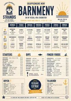 Weekly Grid menu template preview
