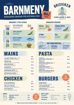 Monthly Seasonal menu template preview