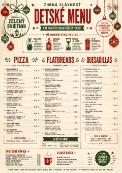 Holiday Festive menu template preview