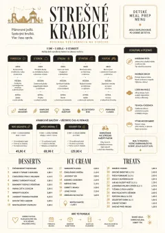 Meal Prep Box menu template preview